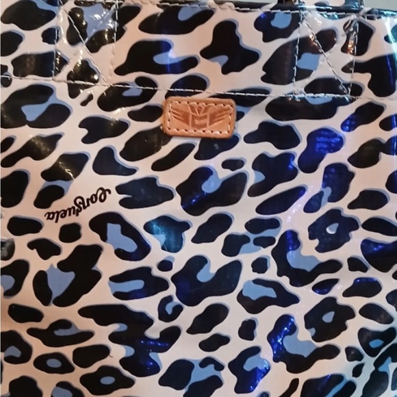 Consuela Black and Cream Leopard Tote - Picture 2 of 5